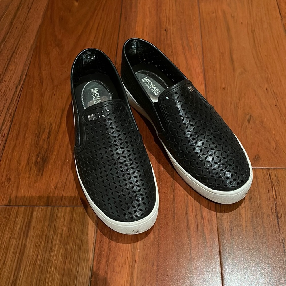Michael Kors black slip ons